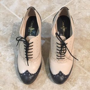 Cole Haan wingtip booties